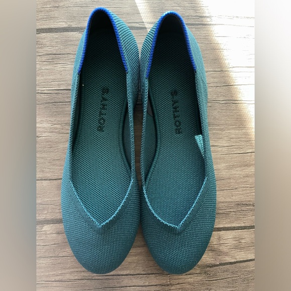 Rothy’s The Flat in Deep Emerald Size 8 - Picture 2 of 8